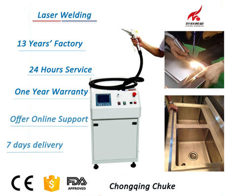 China Ce-het Materiaal van het Roestvrij staallassen, de Laser Solderende Machine van de Keukengootsteen leverancier